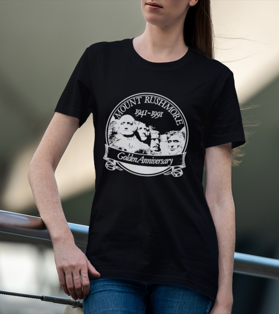Mount Rushmore 1941 1991 Golden Anniversary T-Shirt