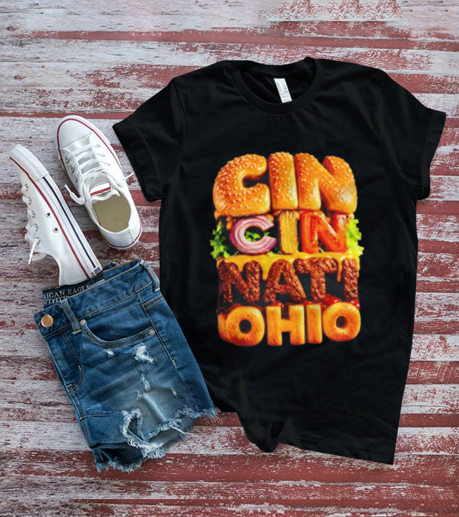 Cincinnati Burger Ohio Food T-Shirt