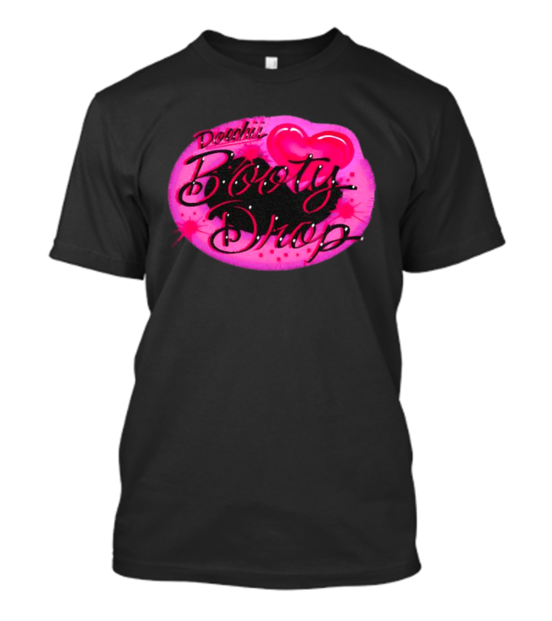 Doechii Booty Drop Heart Style Pink And Black Balloon T-Shirt