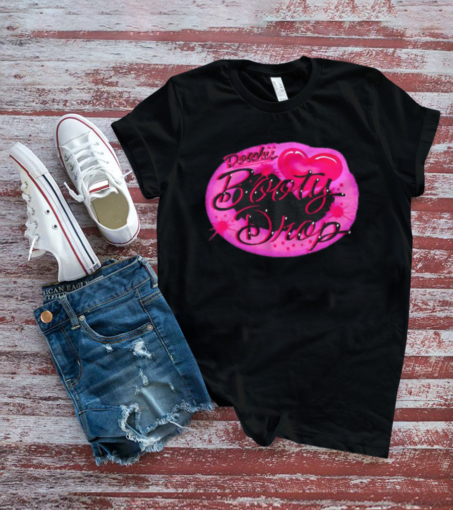 Doechii Booty Drop Heart Style Pink And Black Balloon T-Shirt