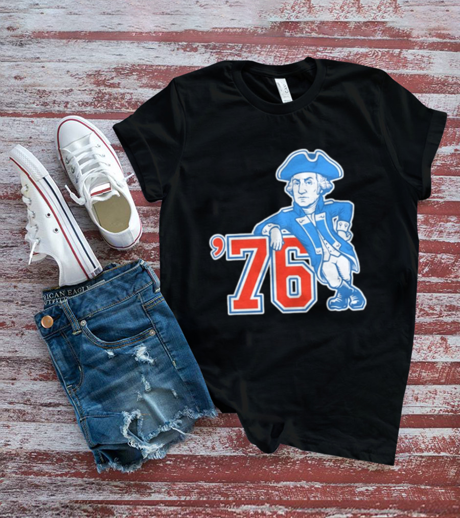 George Washington Bicentennial 1776 1976 Retro Style Patriot T-Shirt