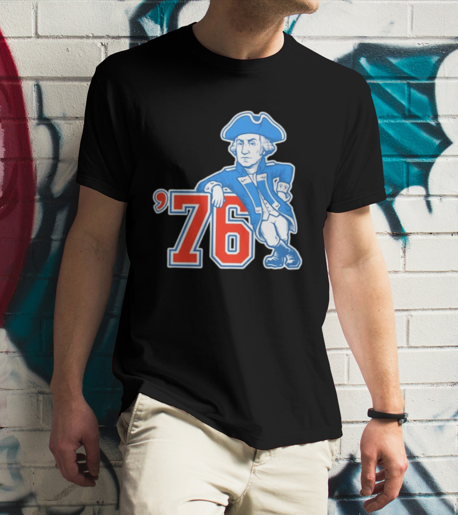 George Washington Bicentennial 1776 1976 Retro Style Patriot T-Shirt