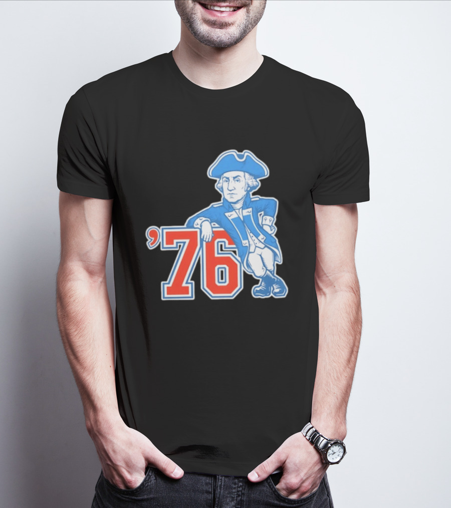 George Washington Bicentennial 1776 1976 Retro Style Patriot T-Shirt