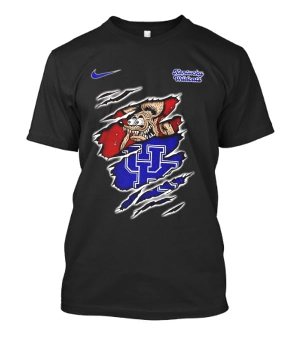 Kentucky Wildcats NCAA Nike Rat Fink Built Not To Bow Double Sided T-Shirt