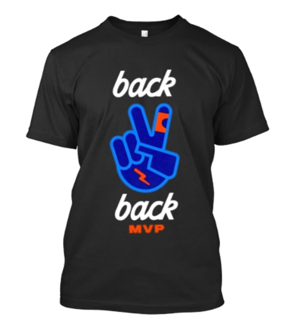 Oklahoma City Thunder Shai Gilgeous Back 2 Back MVP T-Shirt