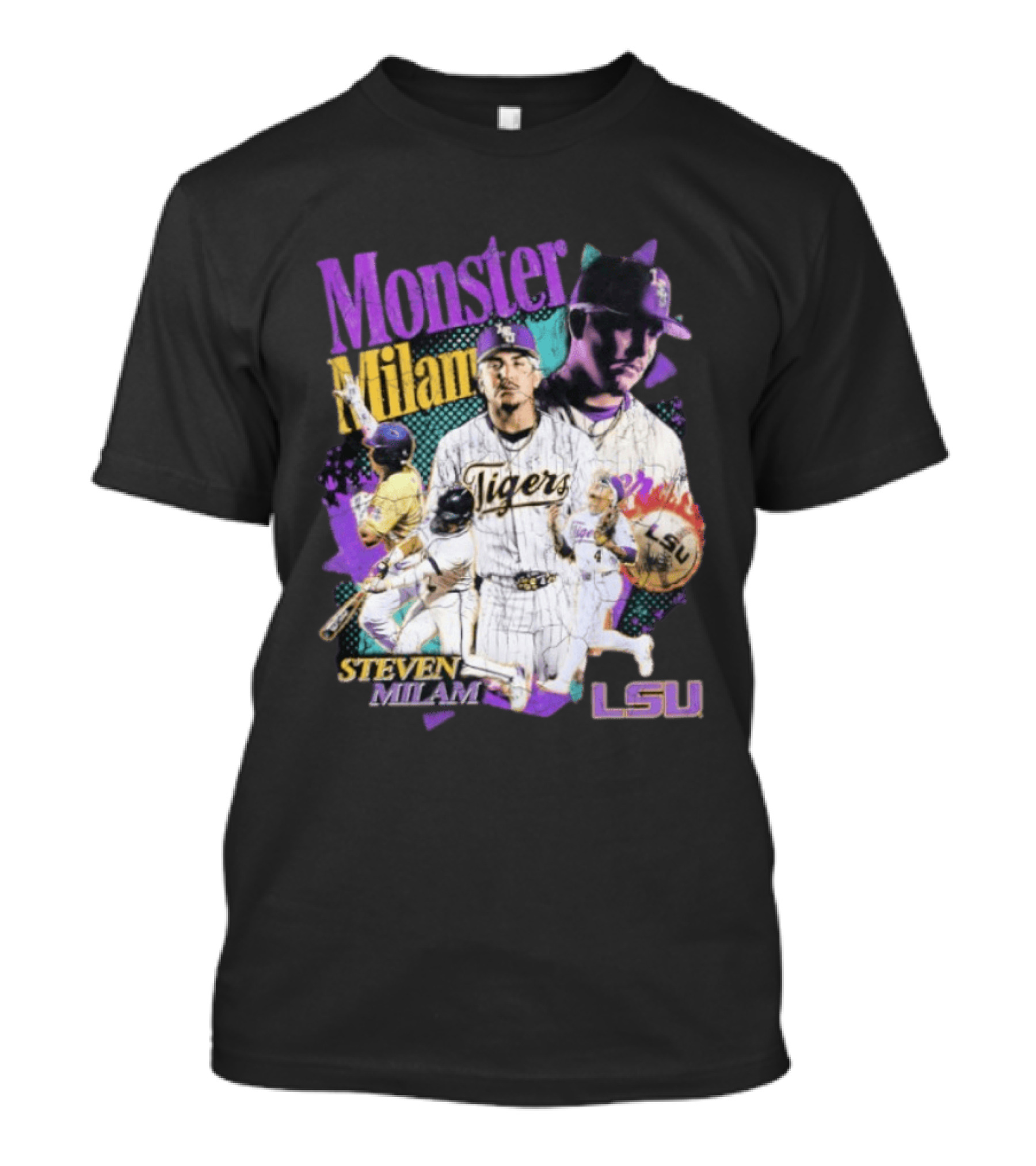 Monster Milam LSU Tigers Steven Milam Baseball T-Shirt
