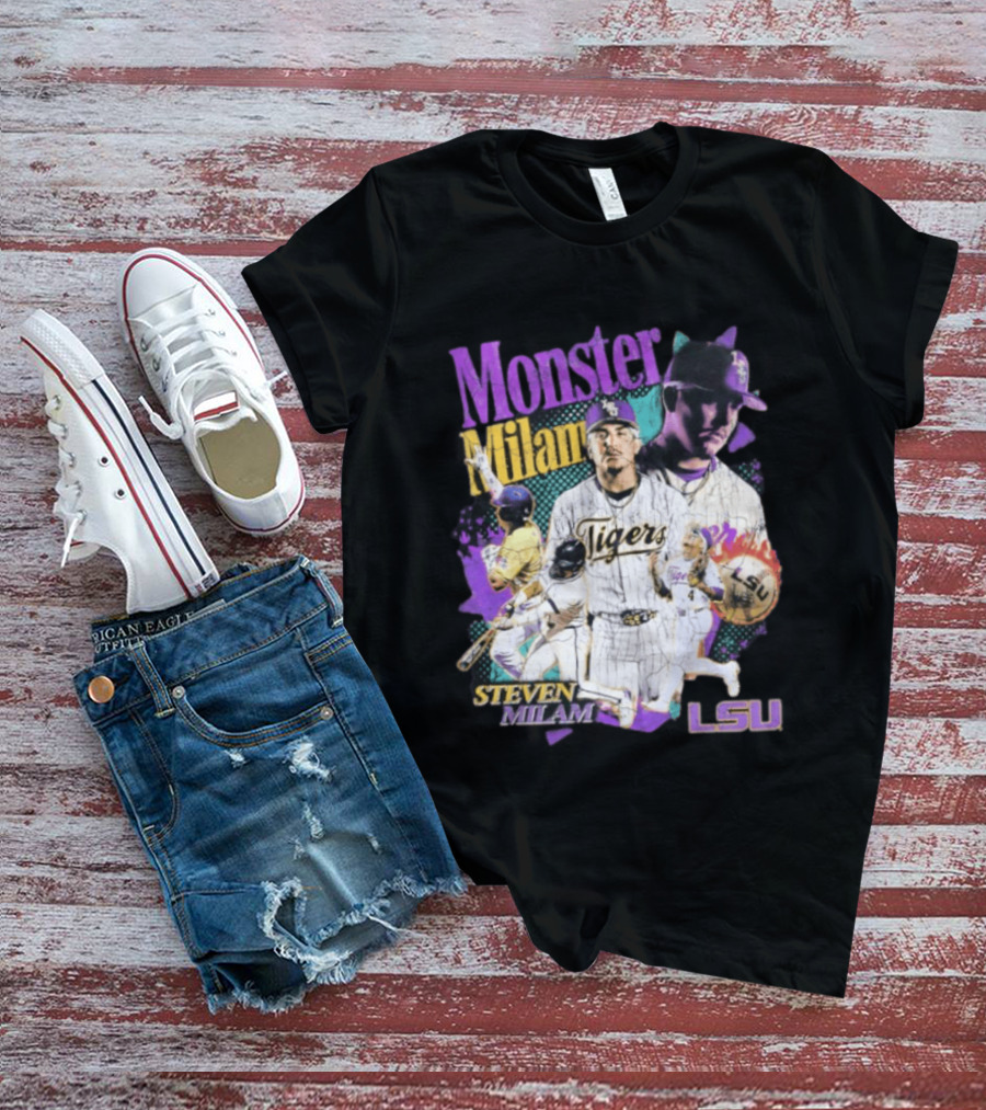 Monster Milam LSU Tigers Steven Milam Baseball T-Shirt