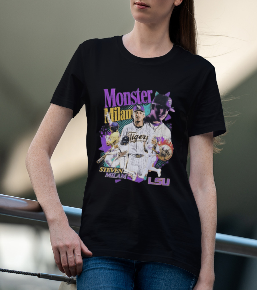 Monster Milam LSU Tigers Steven Milam Baseball T-Shirt