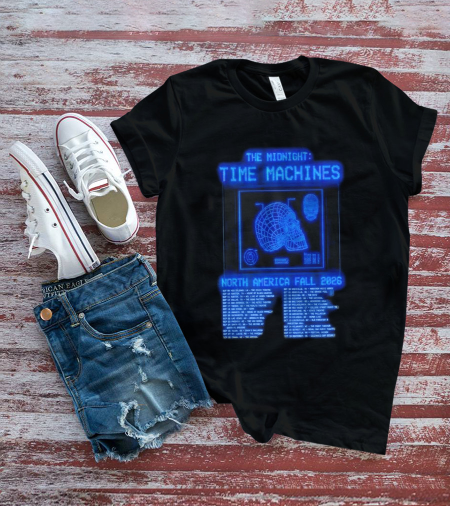 The Midnight Time Machines Tour Dates North America Fall 2026 T-Shirt