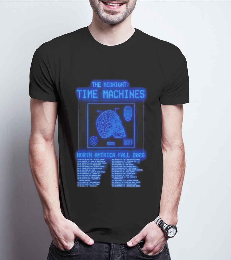 The Midnight Time Machines Tour Dates North America Fall 2026 T-Shirt