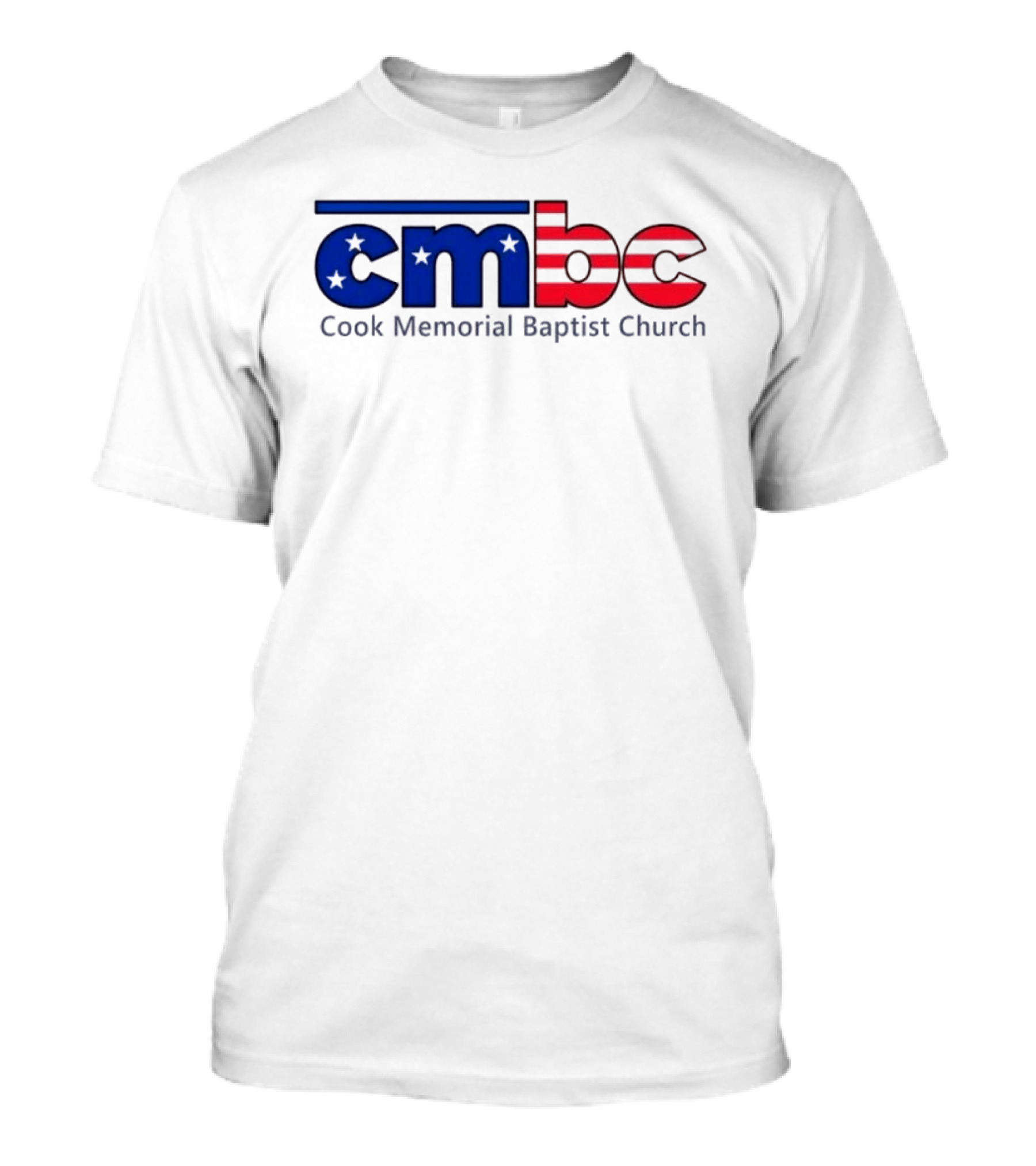 CMBC Cook Memorial Baptist Church Stars And Stripes US Flag T-Shirt