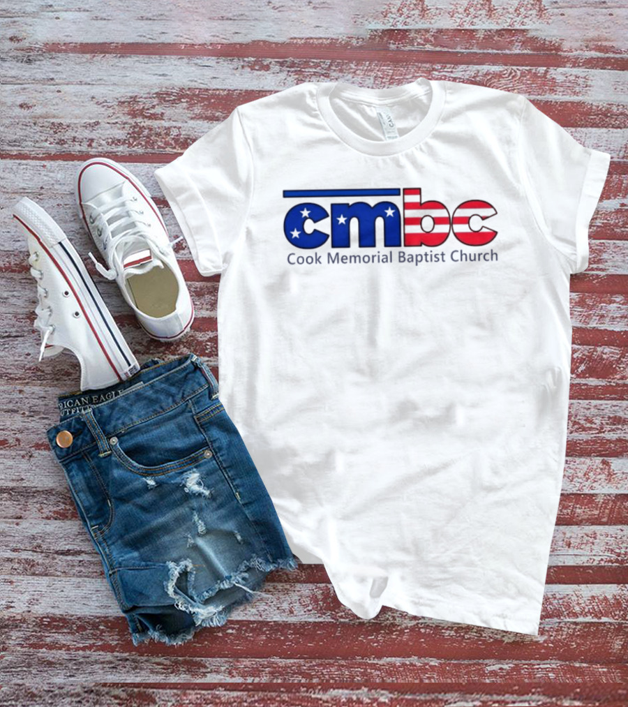 CMBC Cook Memorial Baptist Church Stars And Stripes US Flag T-Shirt