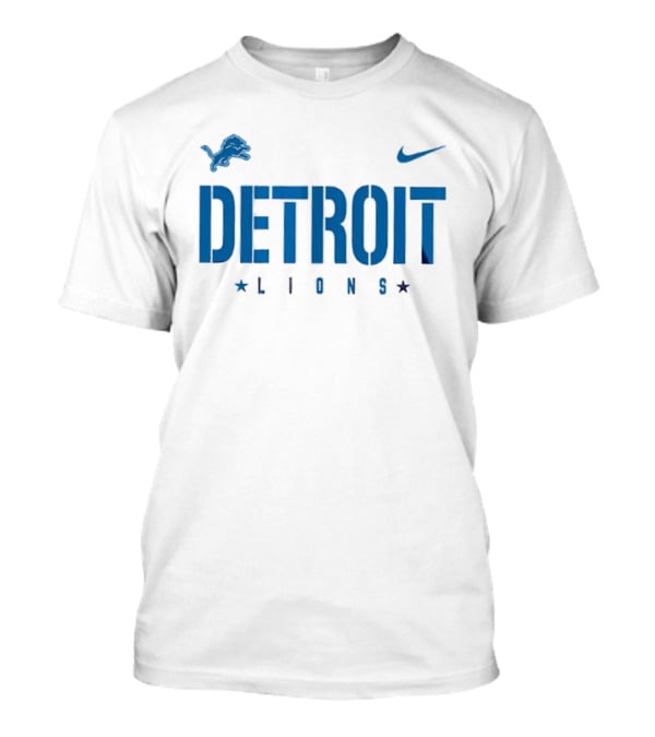 Detroit Lions Nike Collaboration With Star Accents T-Shirt