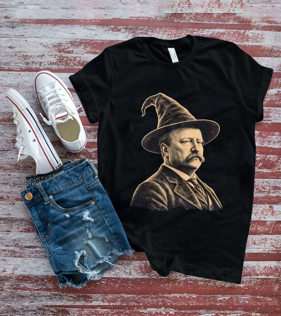 Theodore Roosevelt Wizard Hat T-Shirt