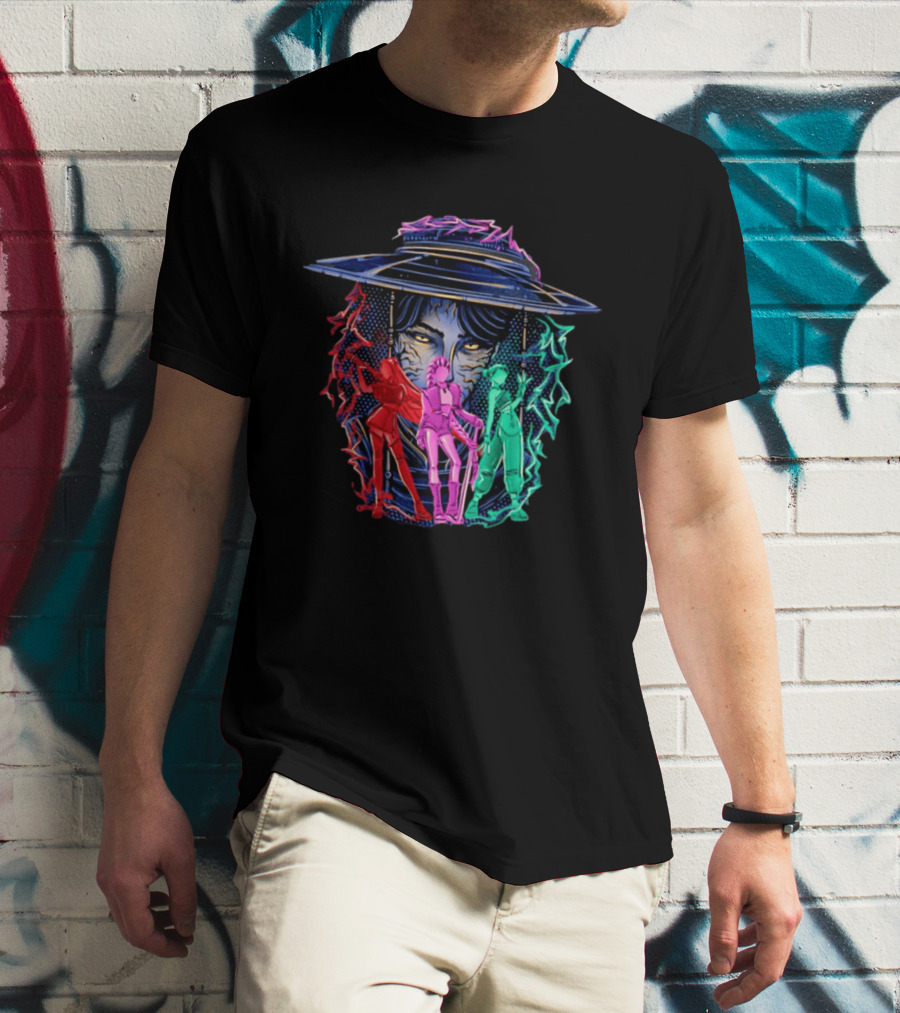 Original Hunt In Kpop Demon Huntrix Neon Warrior Trio T-Shirt