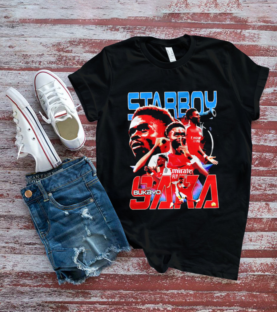 Starboy Bukayo Saka Arsenal Emirates Fly Player T-Shirt