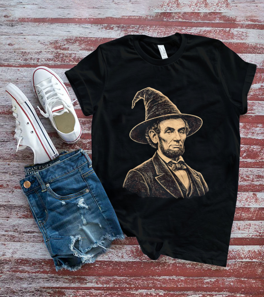 Abraham Lincoln Wizard Hat T-Shirt