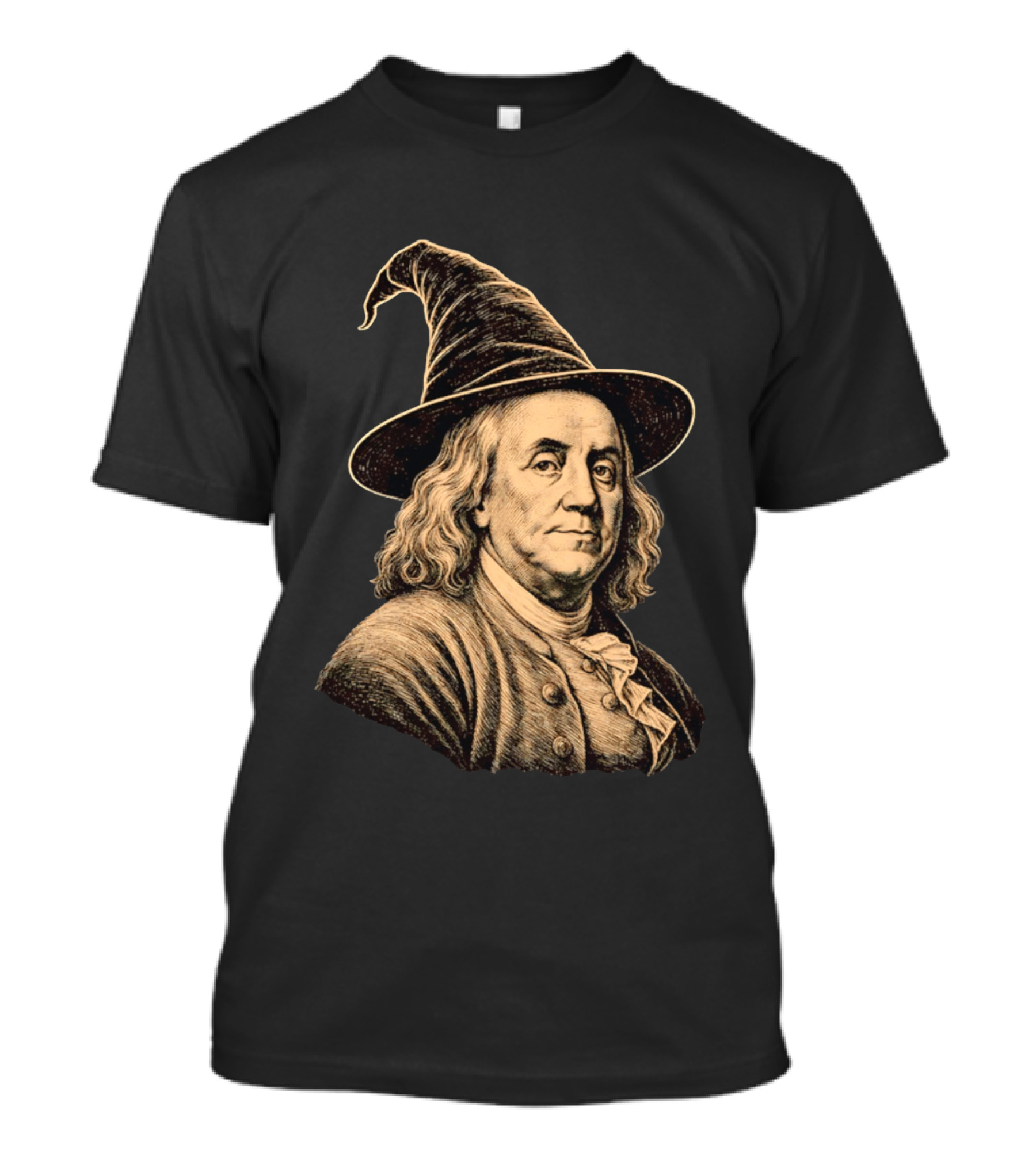 Wizard Benjamin Franklin Witch Hat T-Shirt