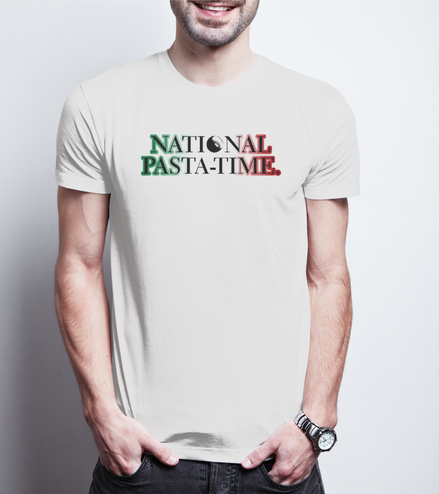 National Pasta Time Italy Flag T-Shirt
