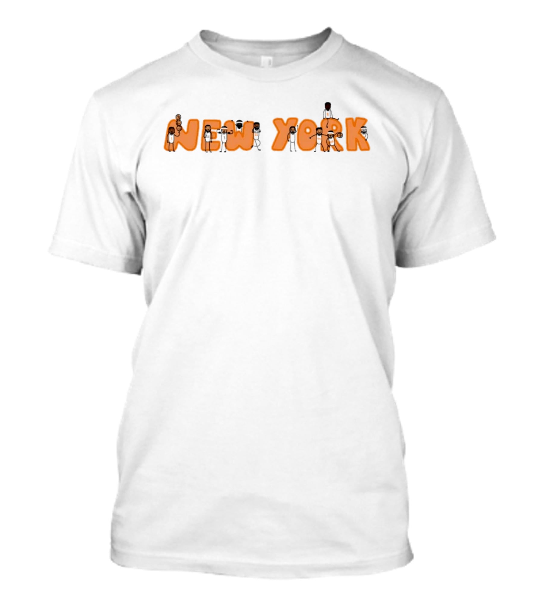 New York Knicks NBA Basketball Characters Team Spirit T-Shirt
