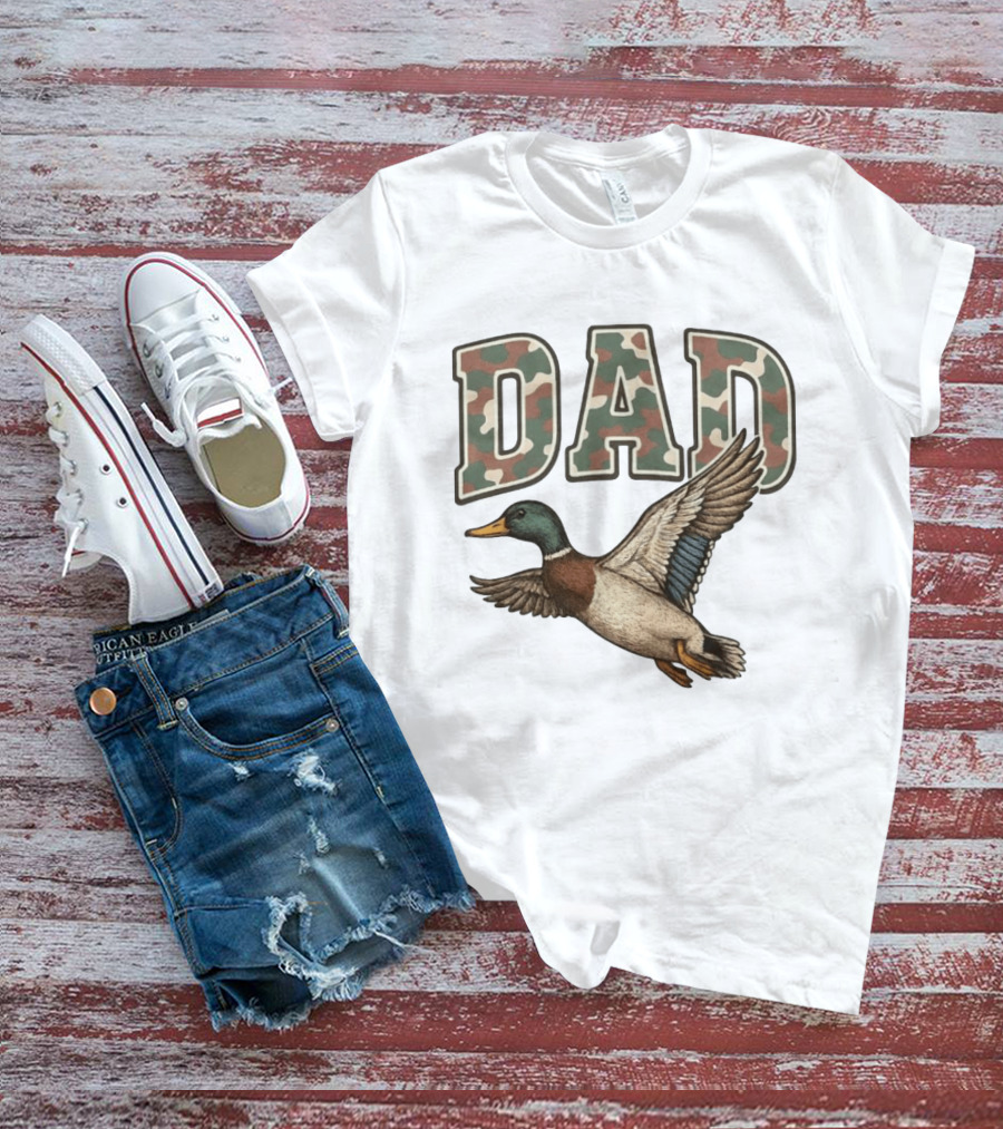 Dad Camo Duck Hunter T-Shirt