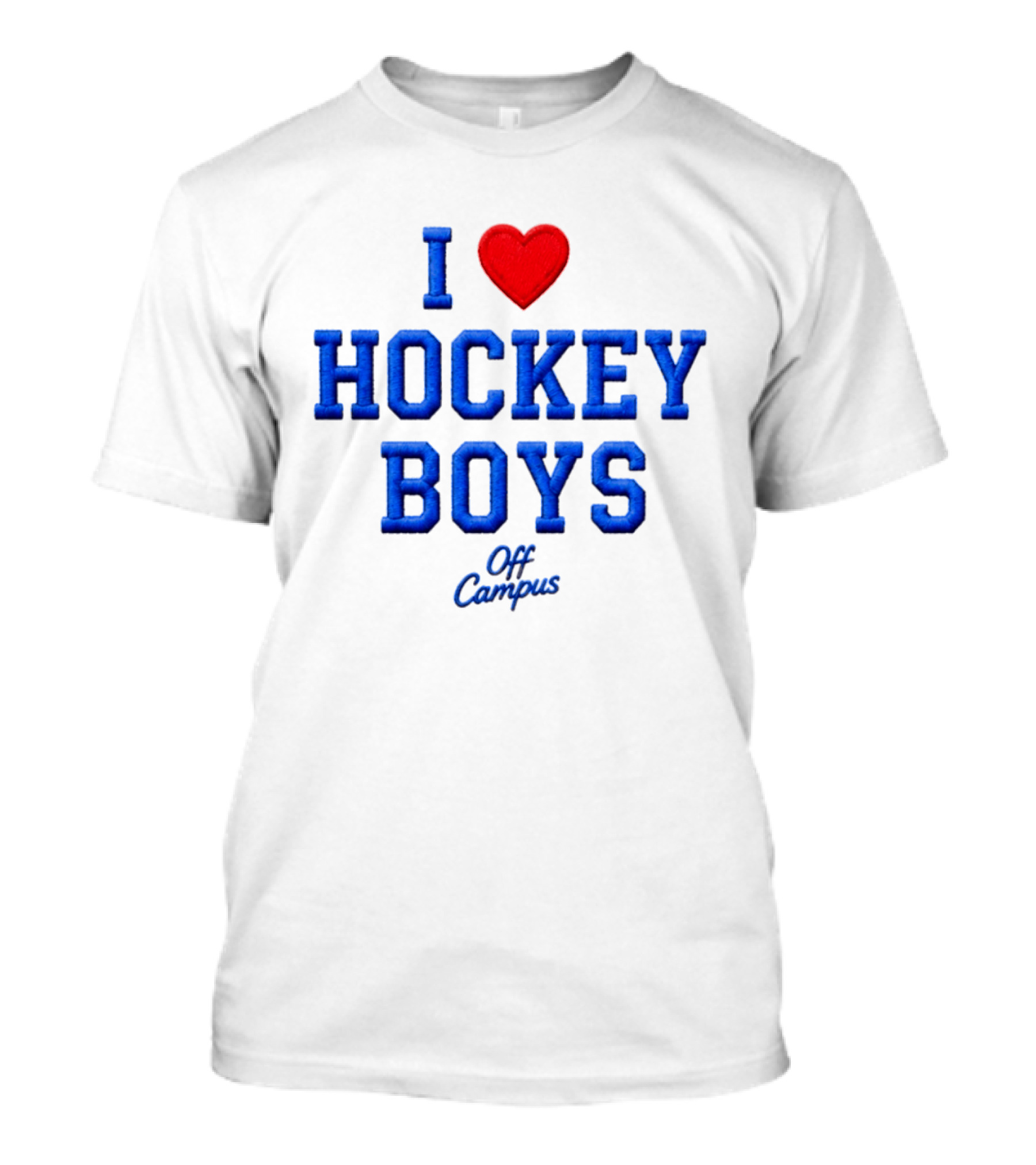 I Love Hockey Boys Off Campus T-Shirt