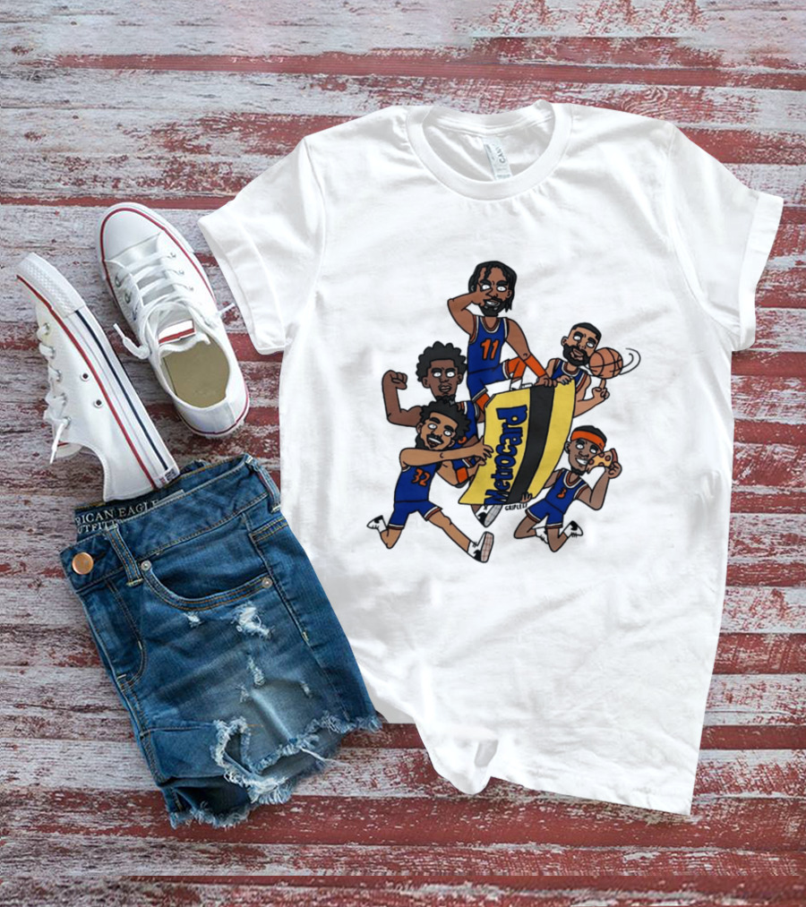 New York Basketball Team Subway Characters With Metocard T-Shirt