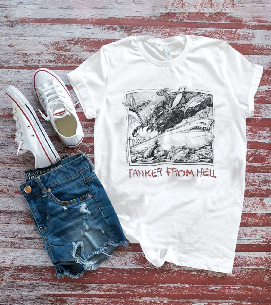 Tanker From Hell Ray Troll 1989 T-Shirt