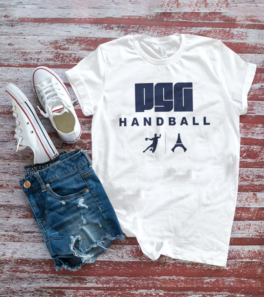 PSG Handball Paris France Eiffel Tower Player T-Shirt