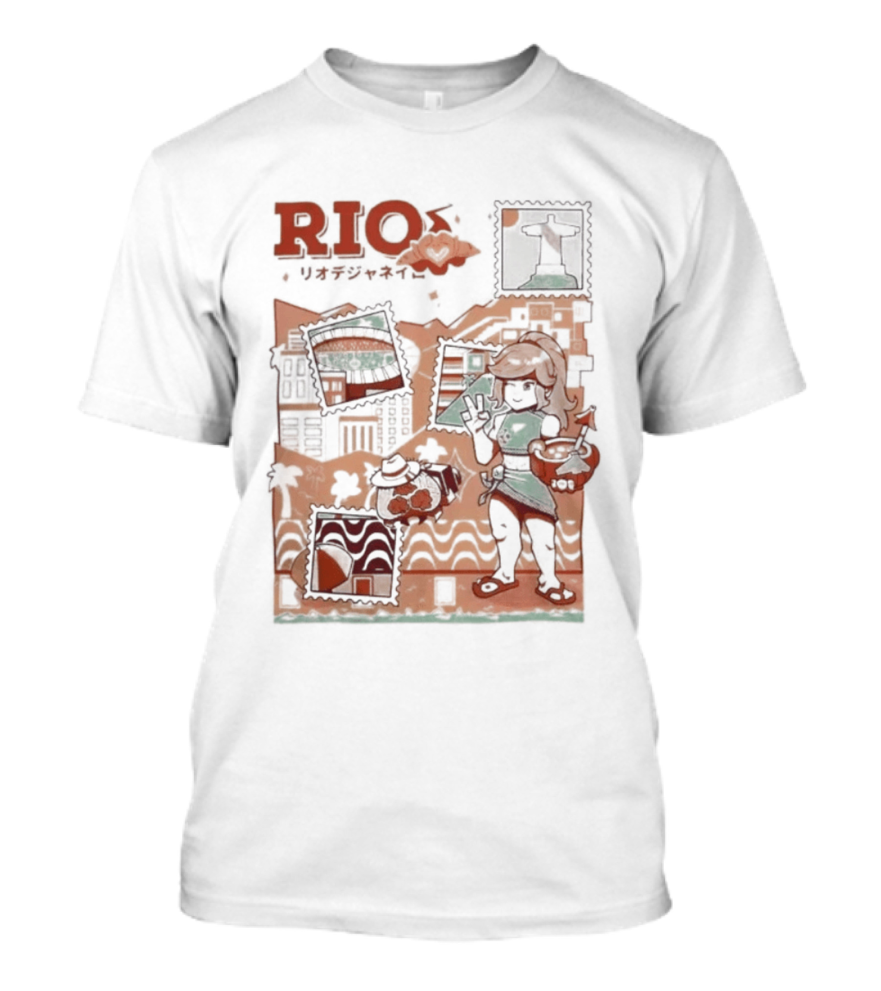 RIO Carnaval Starlight Flip Flops Heyra Vieira T-Shirt