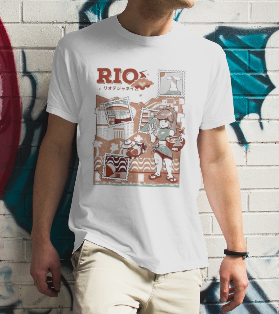 RIO Carnaval Starlight Flip Flops Heyra Vieira T-Shirt