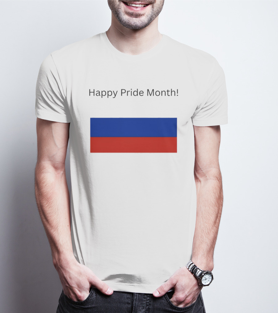 Happy Pride Month Celebration Russia Flag T-Shirt
