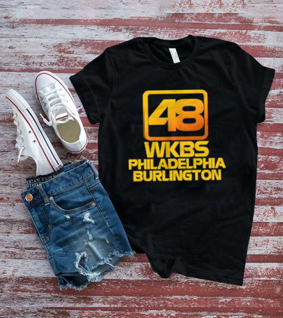 48 WKBS Philadelphia Burlington Vintage Television Broadcast T-Shirt