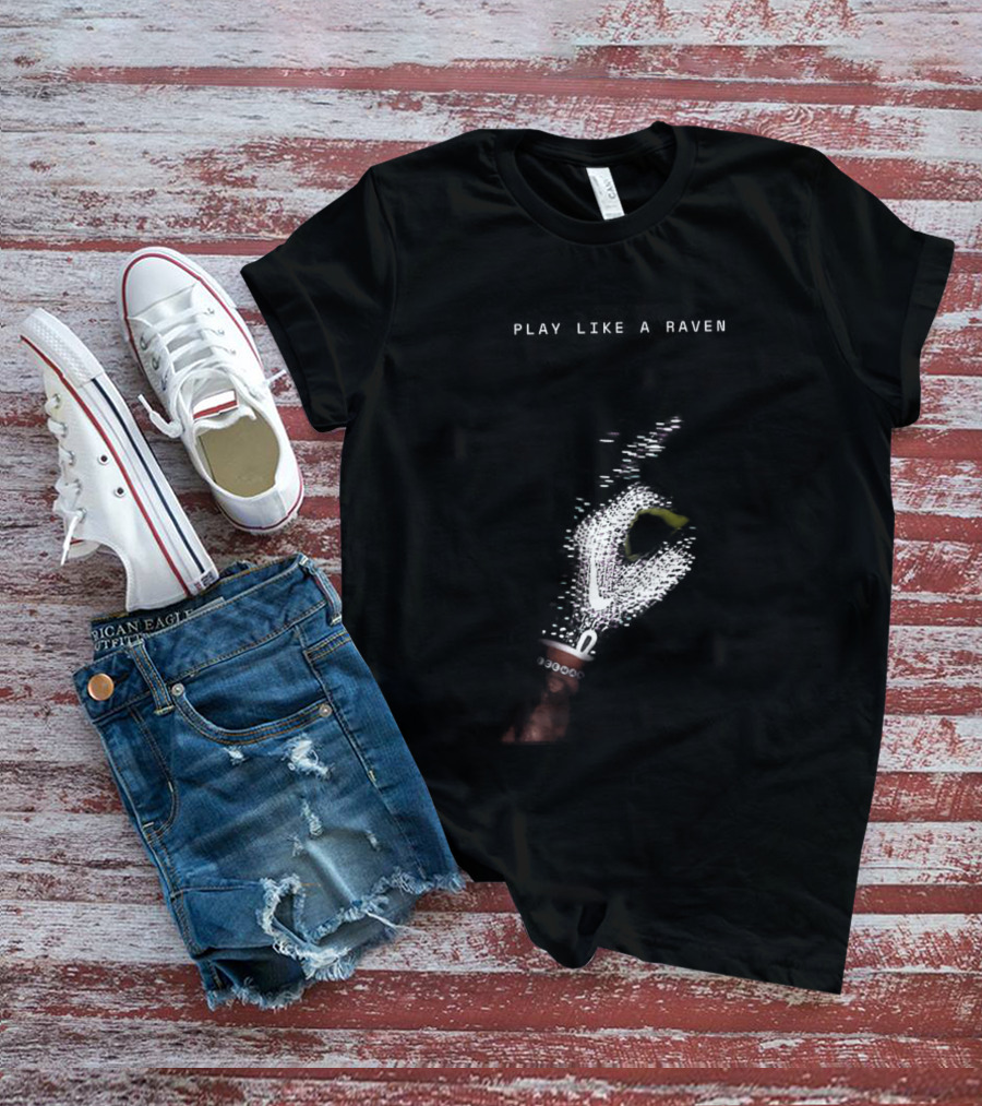 Play Like A Raven Baltimore Ravens X Drake Iceman Diamond Chain Football Collaboration T-Shirt