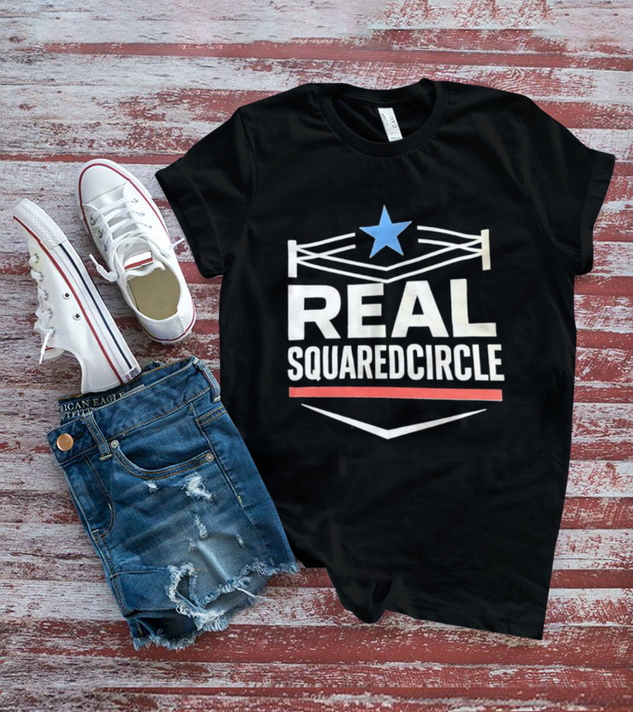 Real Squaredcircle WWE Wrestling Ring Star T-Shirt