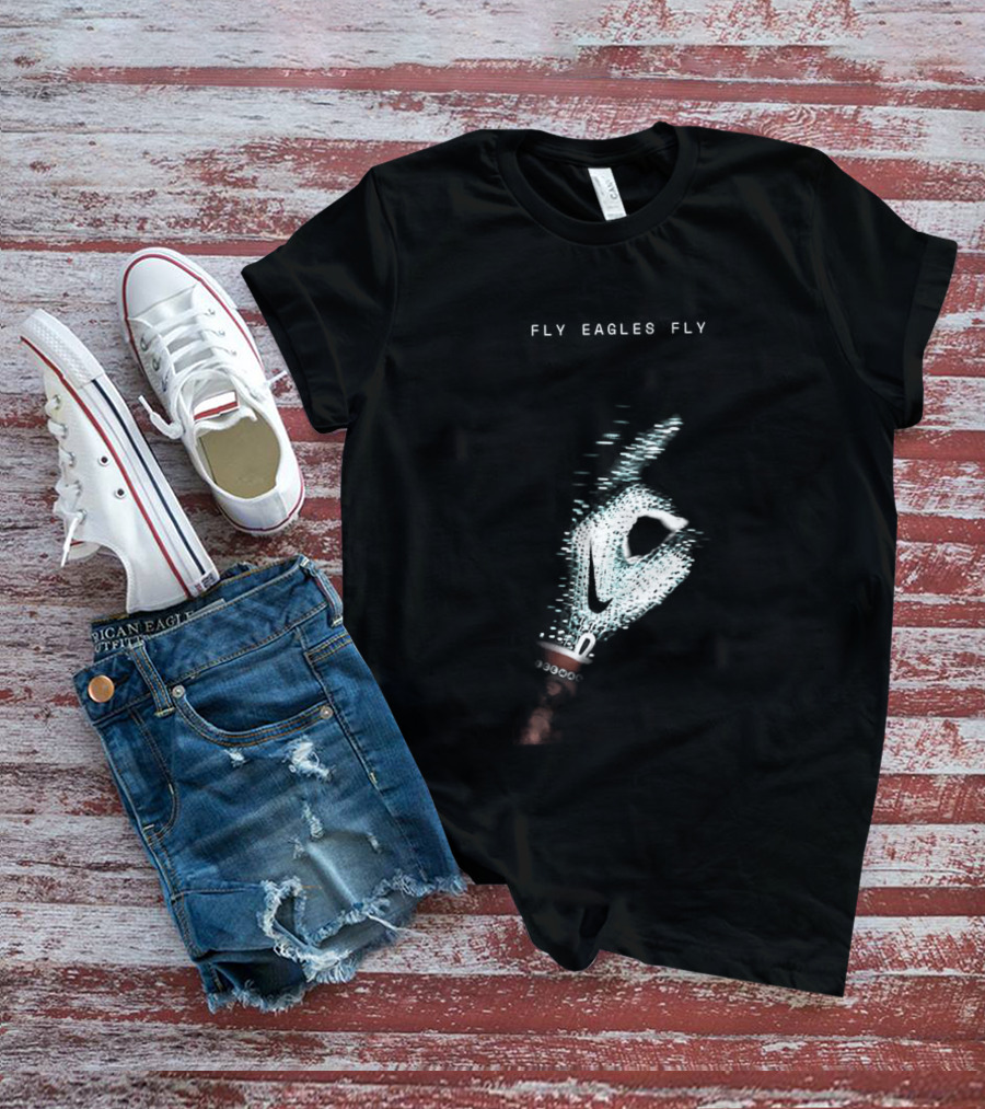 Fly Eagles Fly Philadelphia Eagles X Drake Iceman Diamond Chain Shh T-Shirt