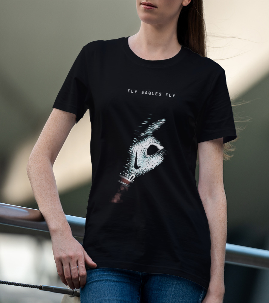 Fly Eagles Fly Philadelphia Eagles X Drake Iceman Diamond Chain Shh T-Shirt