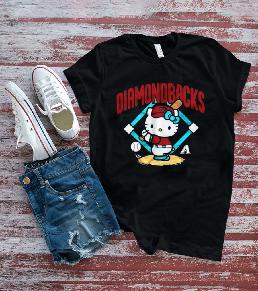 Hello Kitty Arizona Diamondbacks Baseball 2026 MLB Diamondbacks T-Shirt