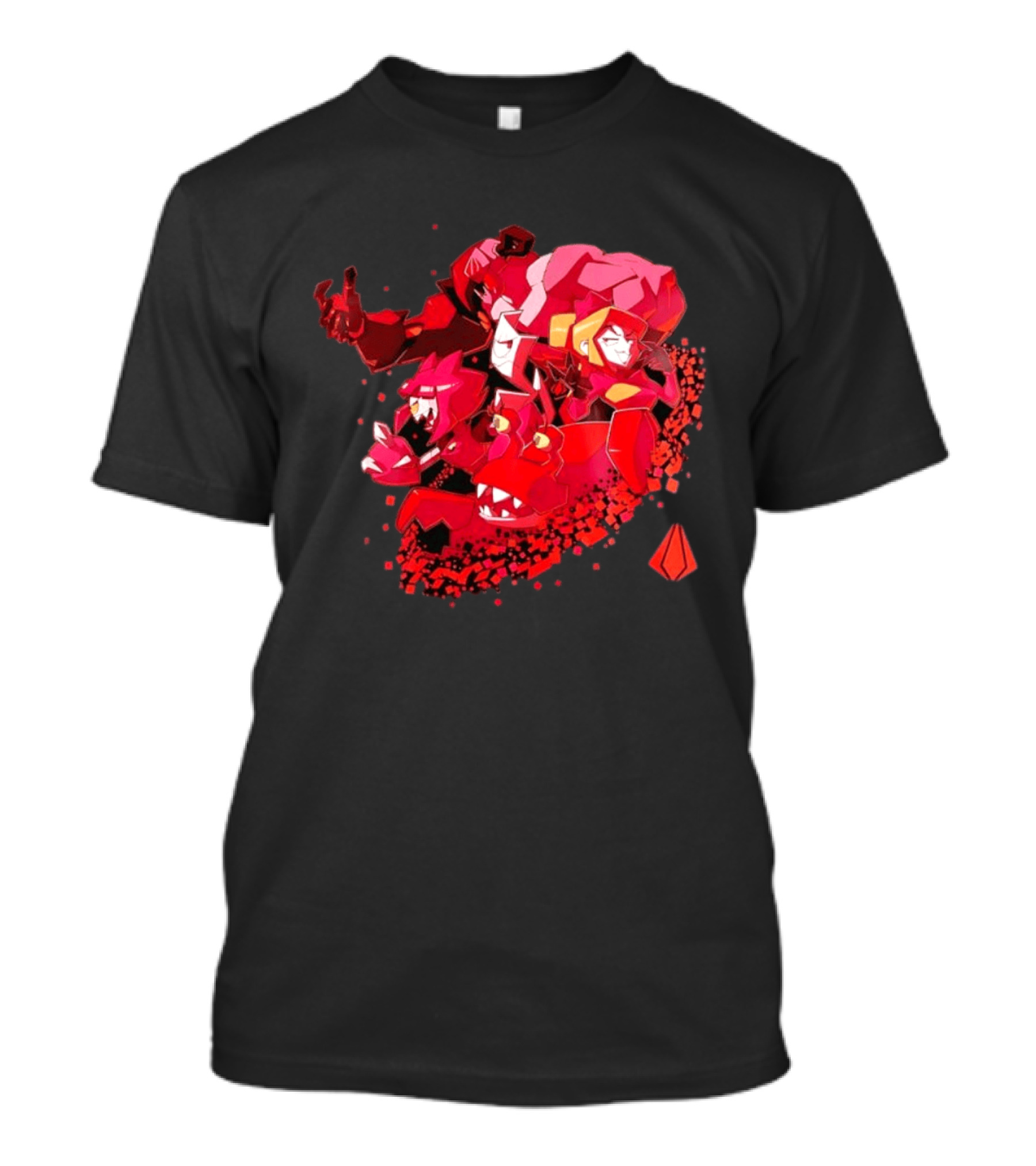Syntax Gameoverse Characters Explosion Video Game T-Shirt