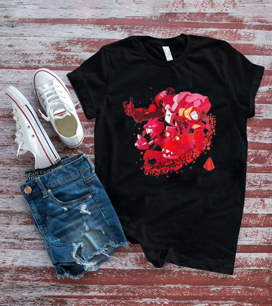 Syntax Gameoverse Characters Explosion Video Game T-Shirt