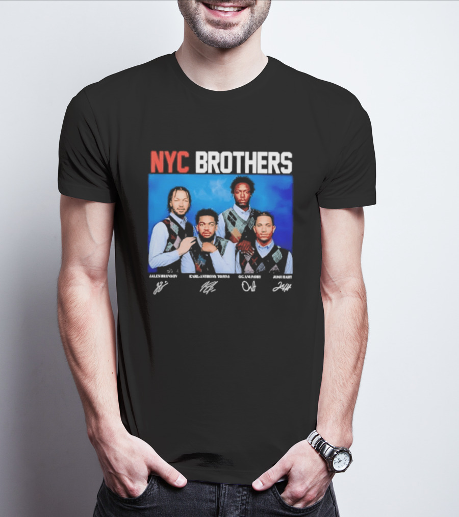 NYC Brothers Jalen Brunson Karl Anthony Towns OG Anunoby Josh Hart T-Shirt