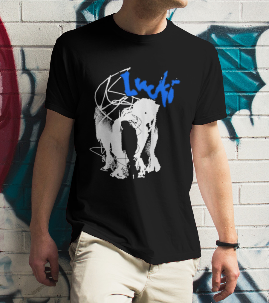 Lucki Alt Heavy Metal Style White Abstract T-Shirt