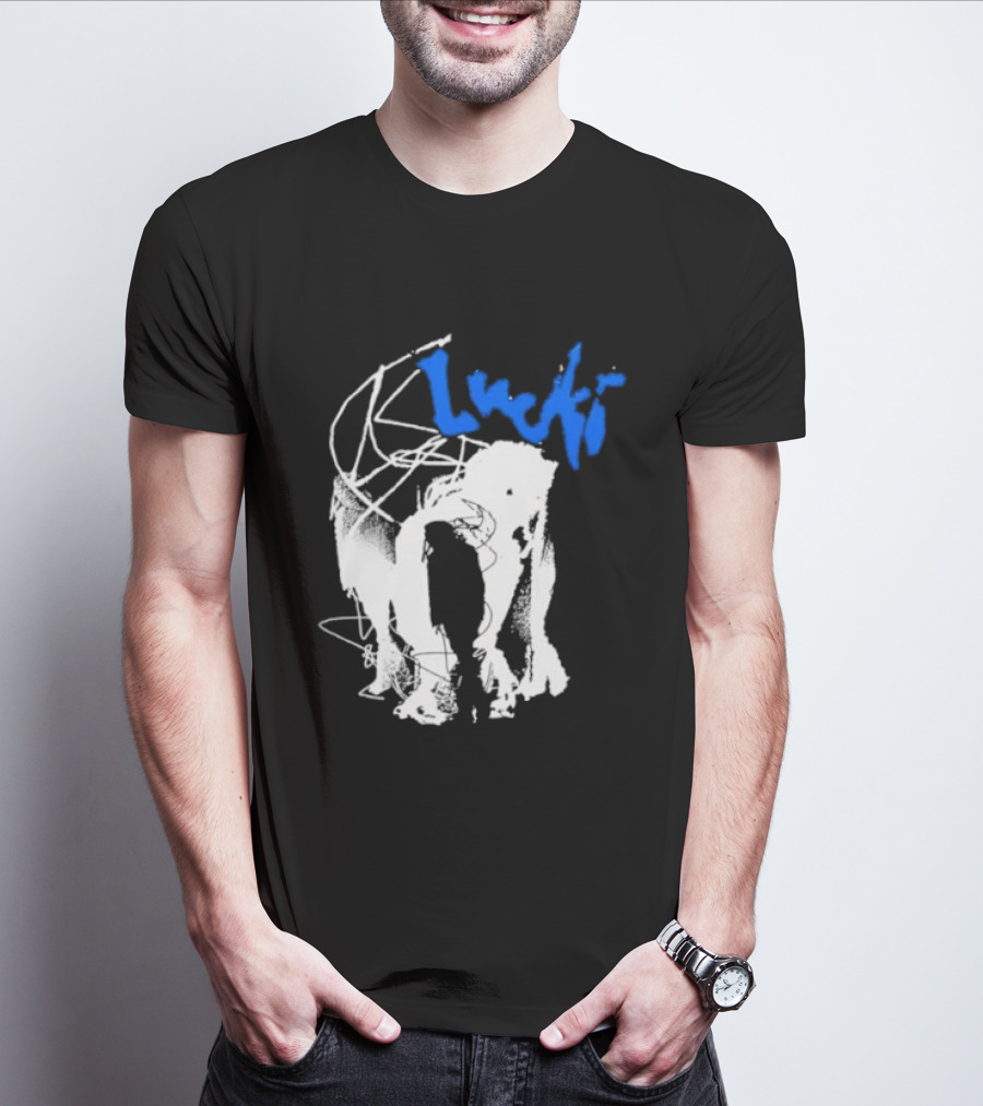 Lucki Alt Heavy Metal Style White Abstract T-Shirt
