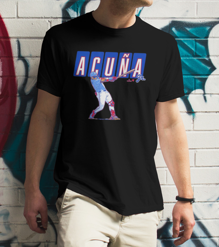 ATL Ronald Acuña Jr Slugger Swing Action T-Shirt
