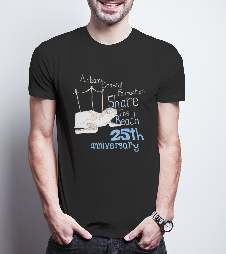 Alabama Coastal Foundation Share The Beach 25th Anniversary T-Shirt