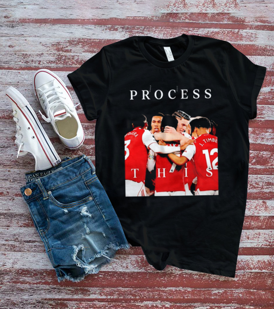 Arsenal FC Process This Team Celebration T-Shirt