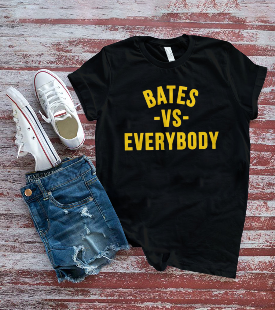 Bates Vs Everybody Bold Yellow Lettering T-Shirt