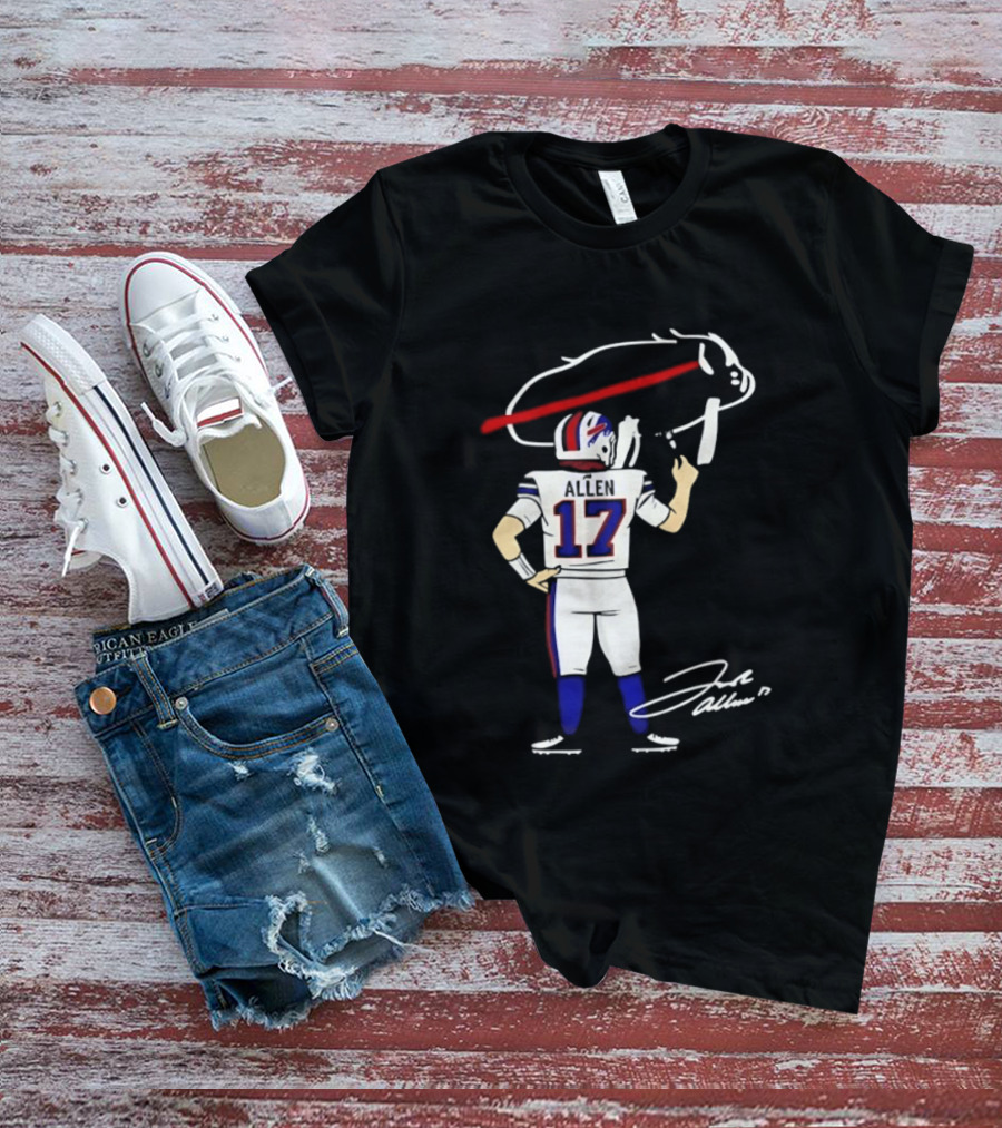 Josh Allen Buffalo Bills Number 17 Prepping For The Season T-Shirt