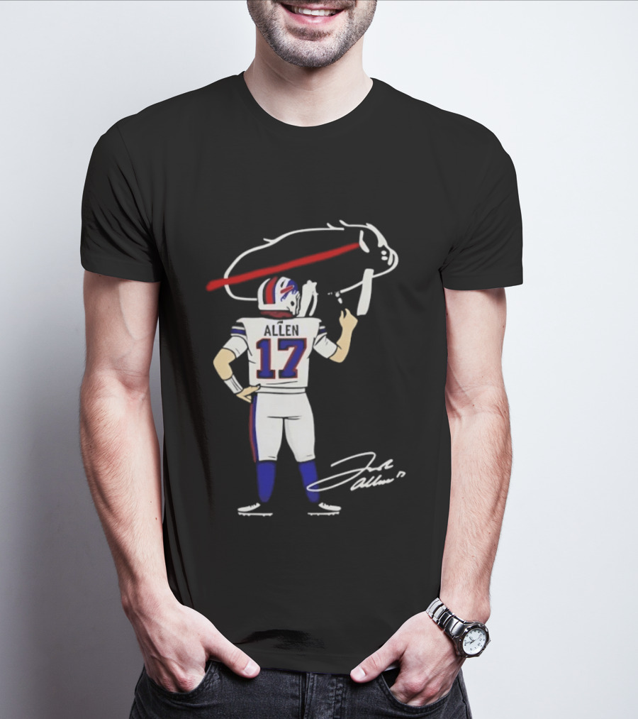 Josh Allen Buffalo Bills Number 17 Prepping For The Season T-Shirt