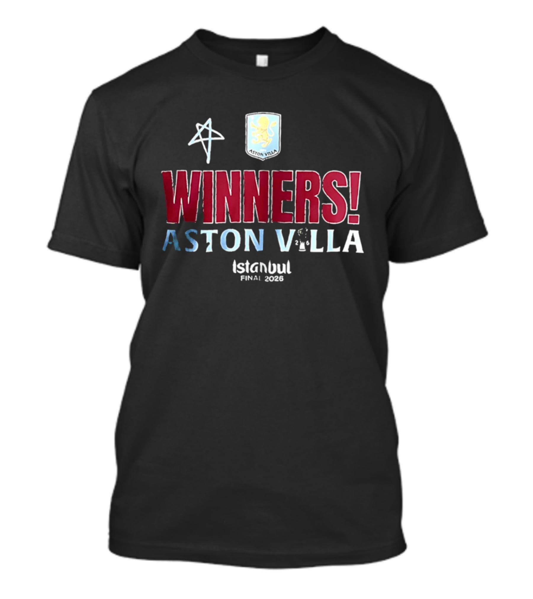 Aston Villa Winners UEFA Europa League Istanbul Final 2026 T-Shirt